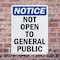 Signmission Not Open To General Public OSHA Notice Sign, Plastic, 7in W x 10in L, 2PK OS-2PACK-NS-P-710-V-15190 - alternate 5